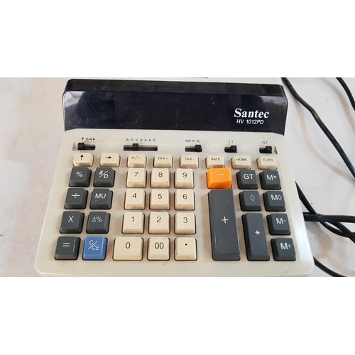 432 - 'Santec' Model: HV 1012PD Electric Office Printing Calculator-Code. Untested.