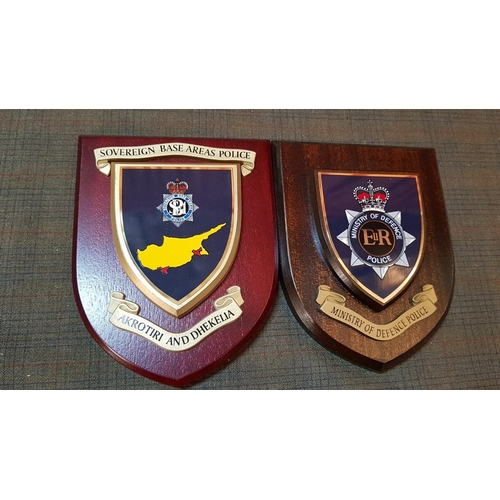 440 - English Police Memorabilia: 4x Commemorative Wall Plaques.