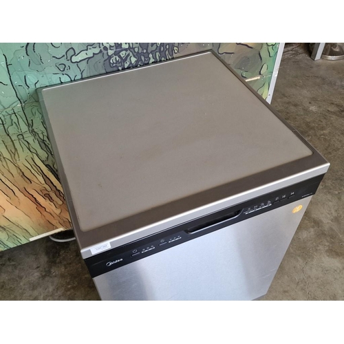 309 - Midea Dishwasher, (Model: MFD60S090X-CYP), Silver Colour, * Looks like Hardly Used *