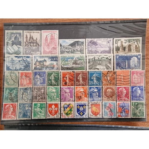 322 - Collection of Stamps; 5 x Sleeves / Different Countries; USA, Sweden, Germany, France and Ireland, (... 