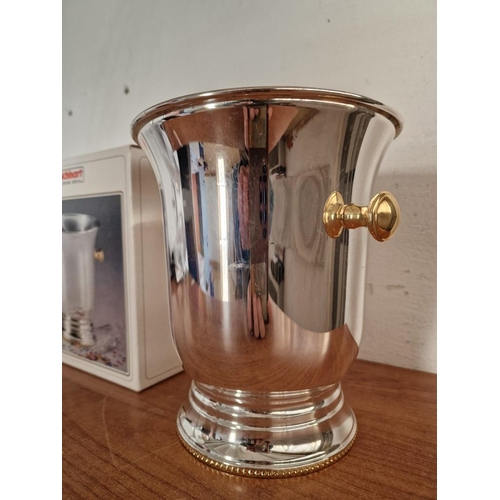 324 - 'Reichhart' Silver Plated Champagne Cooler, (Approx. H: 23cm), Made in Germany, * Looks Unused with ... 