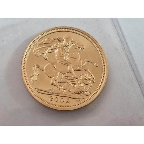 98 - British (2000) Gold Half Sovereign 22ct Gold Coin, (Approx. 3.99g, Ø:19.3mm), in Proof-Like Conditio... 