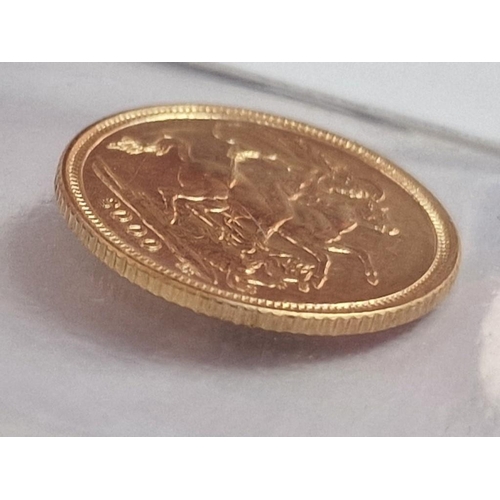 98 - British (2000) Gold Half Sovereign 22ct Gold Coin, (Approx. 3.99g, Ø:19.3mm), in Proof-Like Conditio... 