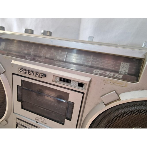 270 - 2 x Vintage Radio Cassette Players; Aiwa TPR-900 and Sharp GF-7474Z, (Basic Test and Radio Working, ... 