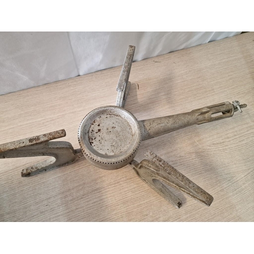 277 - Vintage Galvanised Burner (Made in Frace), Together with Twin Handled Lidded Pot and Other Container... 