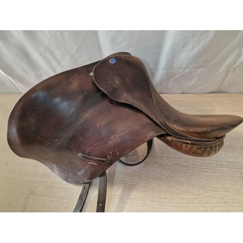 279 - 'Eldonian' Hand Made Leather Horses Saddle, (16'' / 40.5cm)