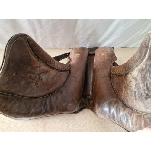 279 - 'Eldonian' Hand Made Leather Horses Saddle, (16'' / 40.5cm)