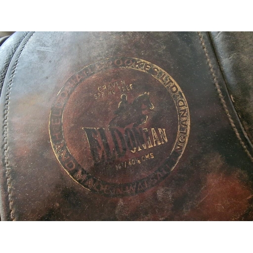 279 - 'Eldonian' Hand Made Leather Horses Saddle, (16'' / 40.5cm)