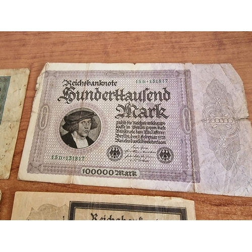 287 - Collection of 9 x Antique German Mark Bank Notes (see multiple catalogue photos)