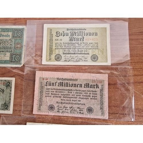 288 - Collection of 9 x Antique German Mark Bank Notes (see multiple catalogue photos)