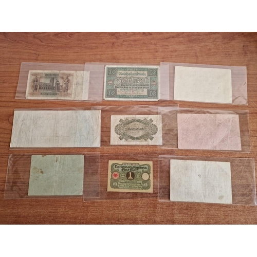 288 - Collection of 9 x Antique German Mark Bank Notes (see multiple catalogue photos)