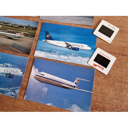 292 - Collection of Vintage Cyprus Airways and Olympic Airways Postcards (all unused, apart from one, date... 