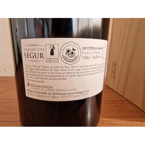 30 - Large Bottle of Domaine D'En Segur 'Cuvee Germain 2018' Wine, France, (150cl, 14.5%) in Wooden Prese... 