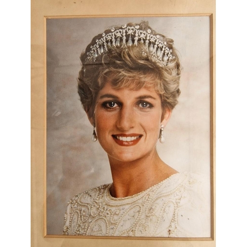 31 - Framed Photograph of Diana, Princess of Wales' Royal Regiment Colonel-in-Chief, Dated 1992, (Approx.... 