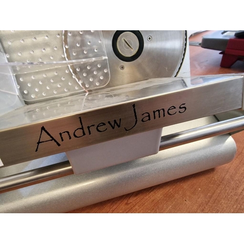 572 - 'Andrew James' Electric Deli Slicer for Bread, Meat, Cheese & Other Food, with 3 x Interchangeable 1... 