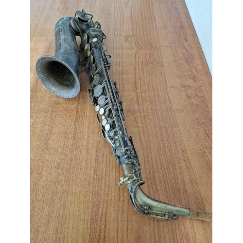 93 - Antique Henri Selmer Paris Saxophone, Large Bore Era, Circa 1929, (Serial No. 10,751), (Approx. H: 6... 