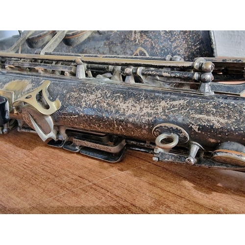 93 - Antique Henri Selmer Paris Saxophone, Large Bore Era, Circa 1929, (Serial No. 10,751), (Approx. H: 6... 