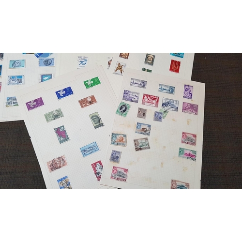 181 - Collection of 26 Sheets with Vintage/Retro Cyprus Stamps. (More Than 300 Pcs, Storage Box Inc.)