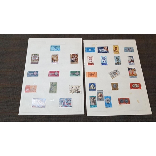 181 - Collection of 26 Sheets with Vintage/Retro Cyprus Stamps. (More Than 300 Pcs, Storage Box Inc.)