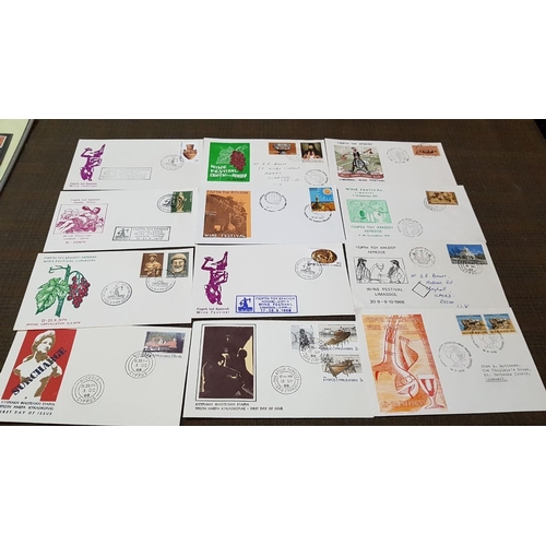 182 - Cyprus Post Collection: First Day Covers (X12) and Stamps.  x15