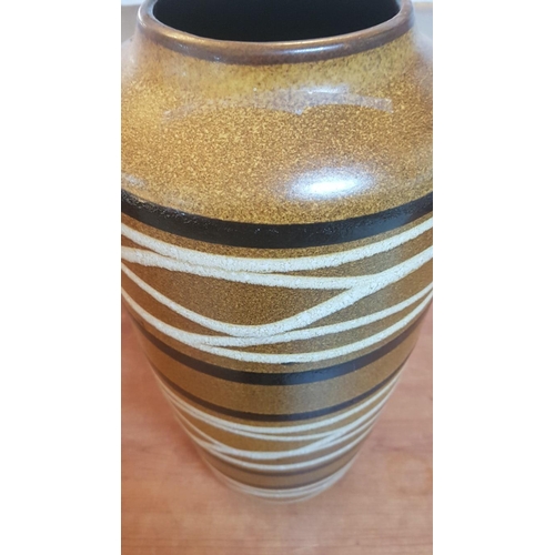 233 - Large Mid Century West Germany Pottery Scheurich Vase,
H: 45cm Ø:20cm.