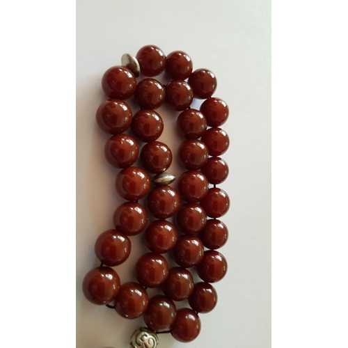 385 - Anatolia (Middle East) Komboloi- Worry Beads, Prayer Komboloi with 33x Natural Stones.