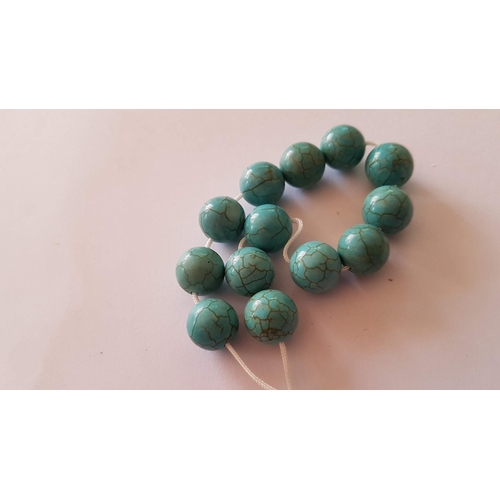 386 - Turquoises Stone Greek/Cyprus Worry Beads 'Komboloi'.