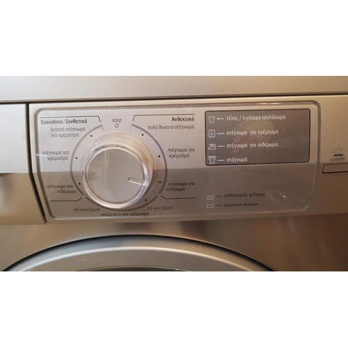 411 - 'Pitsos' Type WDT2 IPX4 Tumble Dryer, Silver, 7kg, Various Drying Programs, Greek Language on The Pa... 