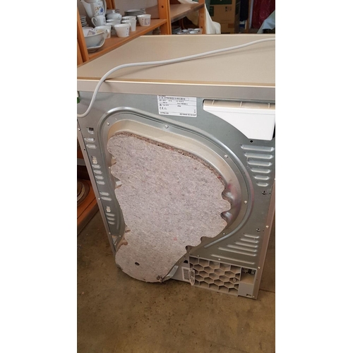 411 - 'Pitsos' Type WDT2 IPX4 Tumble Dryer, Silver, 7kg, Various Drying Programs, Greek Language on The Pa... 