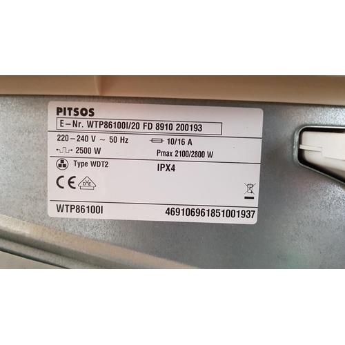 411 - 'Pitsos' Type WDT2 IPX4 Tumble Dryer, Silver, 7kg, Various Drying Programs, Greek Language on The Pa... 