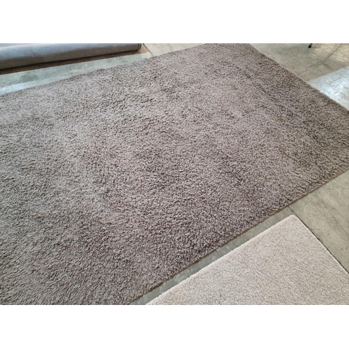 303 - 2 x Rectangular Carpets, Brown & Beige Colours, (Approx. 290 x 200cm and 150 x 80cm), (2)