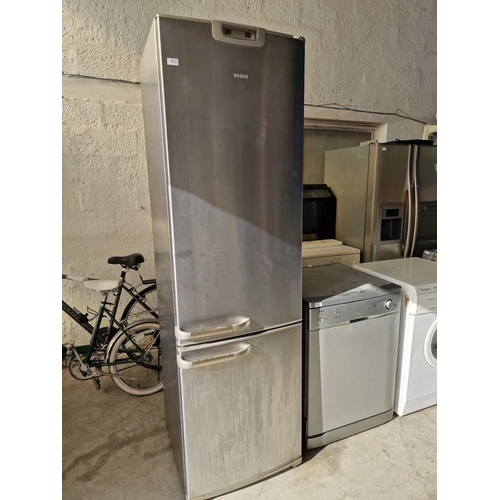 465 - Bosch Silver Colour Fridge Freezer, (Model: KGU36193/08), (* Basic Test and Working *)