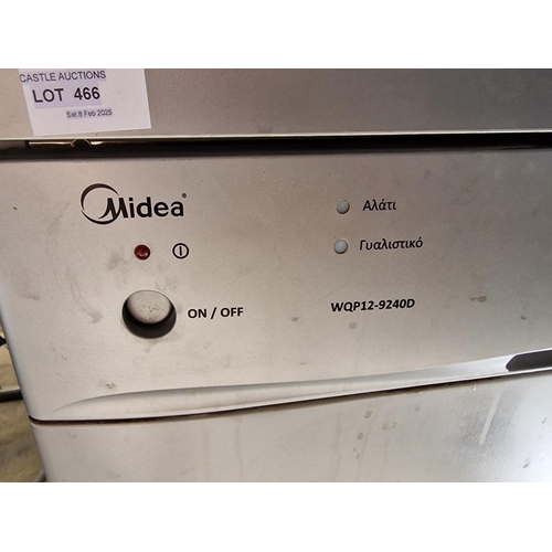 466 - Midea Silver Colour Dishwasher, (Model: WQP12-9240D), Untested