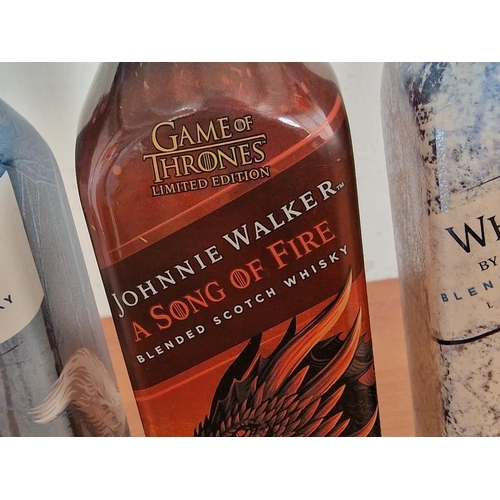 12 - Set of 3 x Johnnie Walker 'Game of Thrones' Limited Edition Blended Scotch Whiskies; A Song of Ice, ... 