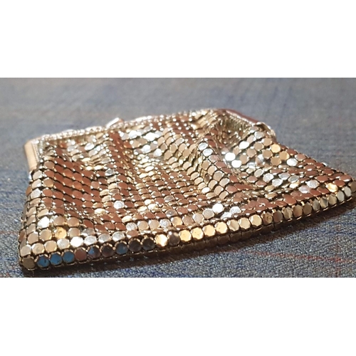 151 - Antique and Retro Style Metal Mesh/Purses. Antique Brass Mesh, Approx. 7cm x 8cm (A/F, Repaired). 2X... 