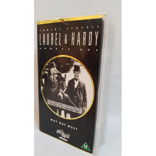 313 - Laurel & Hardy 'Crime and Punishment' 4Disc Box Set and Vintage VHS 'Way Out West'.