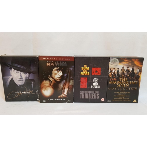 314 - 4x Box Sets Action Movies on DVD's with Famous Actors.