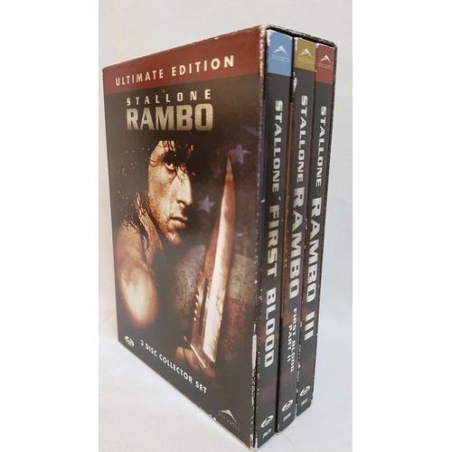 314 - 4x Box Sets Action Movies on DVD's with Famous Actors.