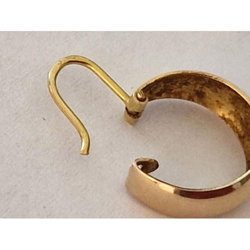 208 - Vintage 9ct Gold Hoop Earrings, (Approx. Ø: 13mm, 1.6g)