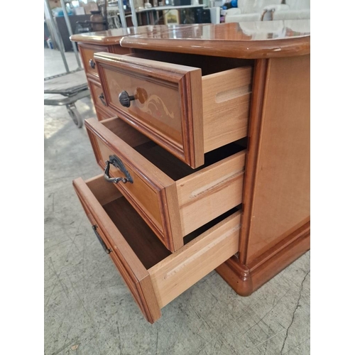 170 - Pair of Classical Style 3-Drawer Bedside Units, (Approx. 52 x 39 x 53cm each), (2)