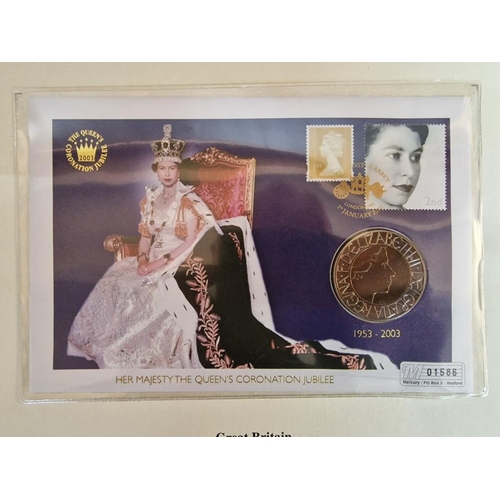 37 - Collection of Coin First Day Covers; Royal Mint Queen Elizabeth II Diamond Jubilee (2012, £5 Coin an... 