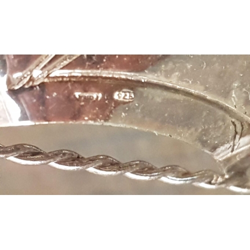 147 - 4 x Small High Quality Silver Sailing Ship Models, Silver-Glass on Wooden Base, Approx. 9cm - 11cm E... 