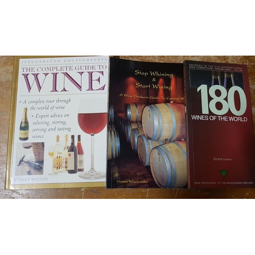 511 - 'Wine and Food' Large Collection of Book- All About Wine and Special Recipes Chefs' Skarmoutso and L... 