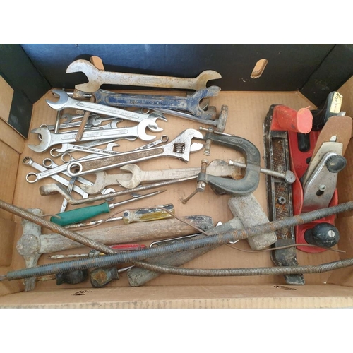 535 - Box of Assorted Tools and Spanners