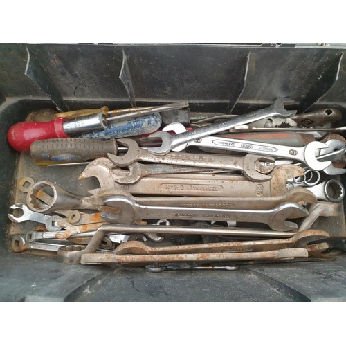 538 - Plastic Tool Box, Complete with Qty of Sockets & Spanners