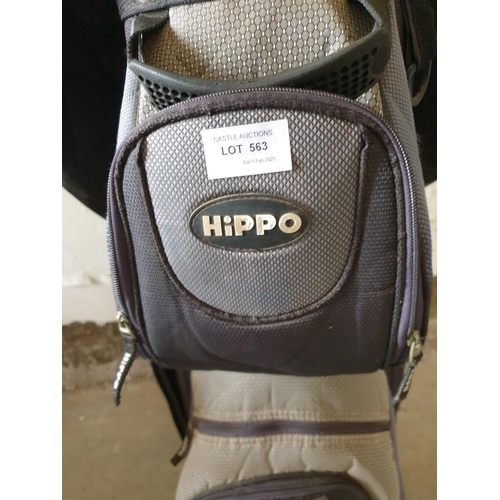 563 - HIPPO Golf Bag, Together with Selection of 'Gemini Neo Power' Golf Clubs, (see catalogue images), (1... 