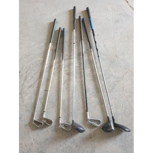 564 - Collection of 7 x Assorted Golf Clubs, (see catalogue photos), (7)