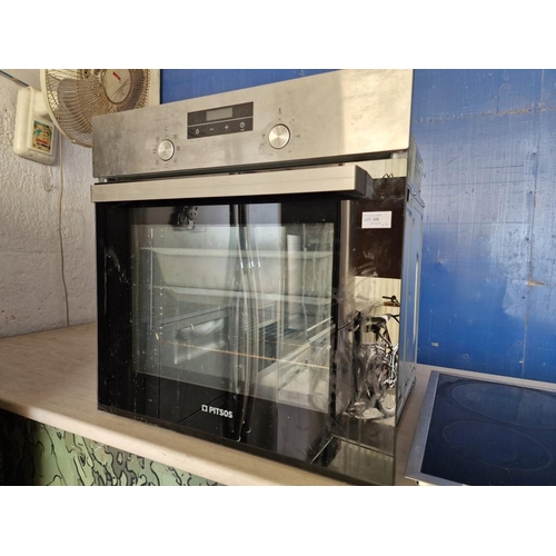 586 - Pitsos Silver Colour Electric Built-In Oven, (Model: PH10M40X1), Together with Pitsos 'Touch Control... 