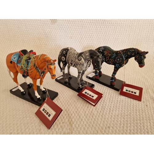 176 - 3 x Collectable 'Trail of the Painted Ponies' Figurines / Ornaments; Numbered Pieces; #12230 Guardia... 