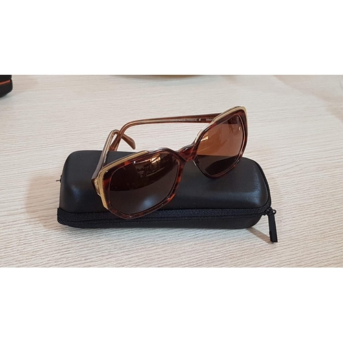 631 - Vintage 'Rocuas Paris' 4633ETC Hand Made Sunglasses, Made in France, Tortoise/Gold Frame, Brown Lens... 